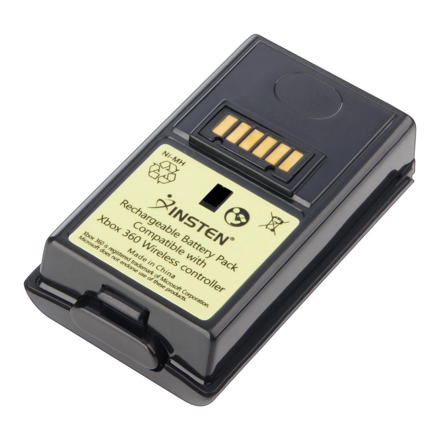 1-Pack Rechargeable 3600mAh Battery Pack for Xbox 360 Wireless Remote Controller - Black by Insten