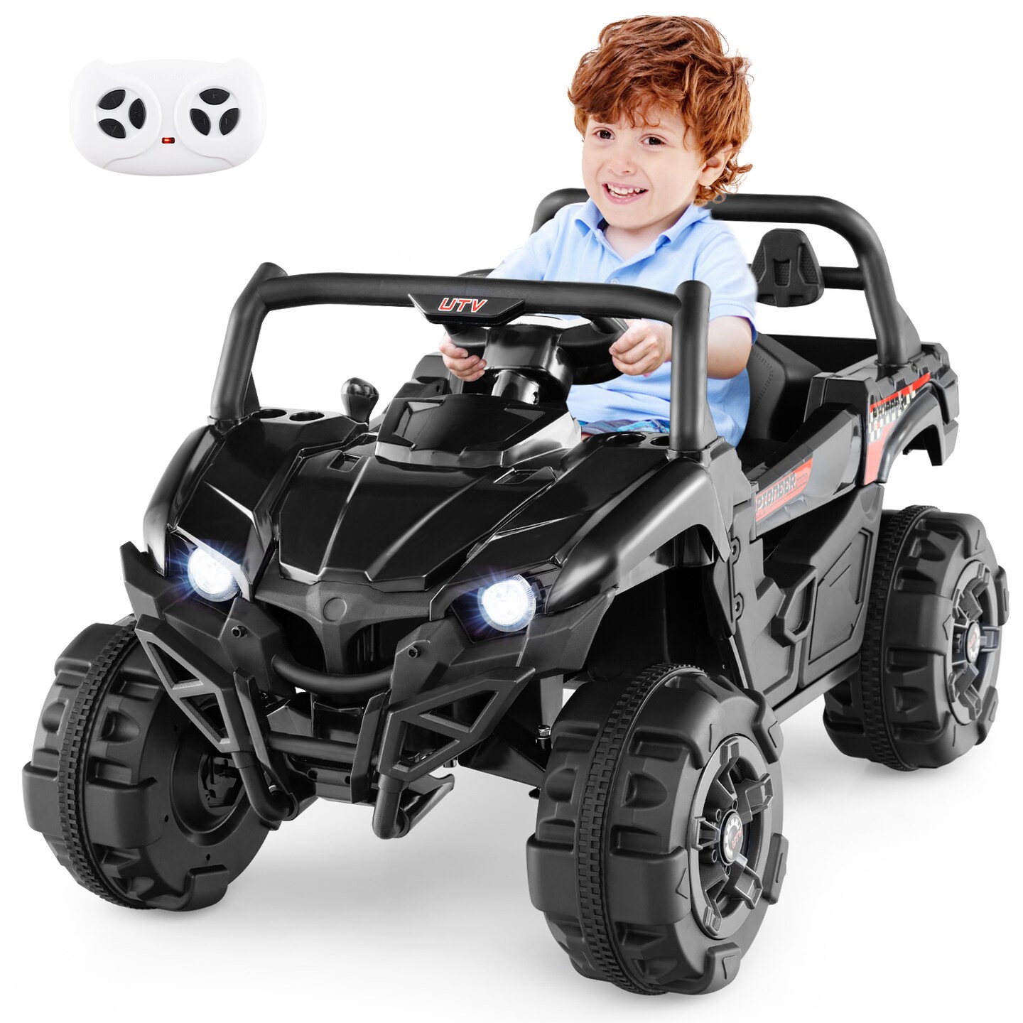 12V Battery-Powered Electric Vehicle with Remote Control & 3 Speed Modes