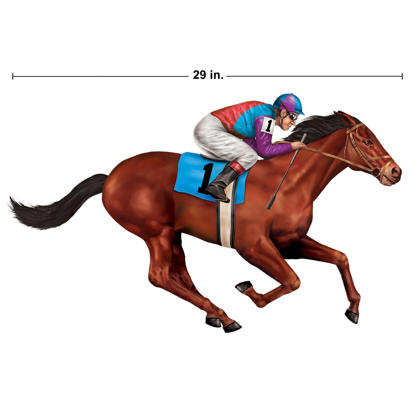 96 Piece Beistle Race Horse Party Props