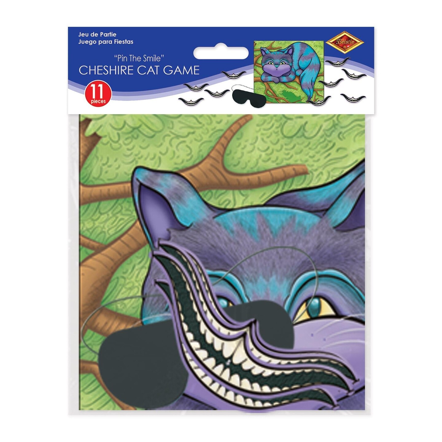 24 Pack Beistle Pin The Smile On The Cheshire Cat Party Game
