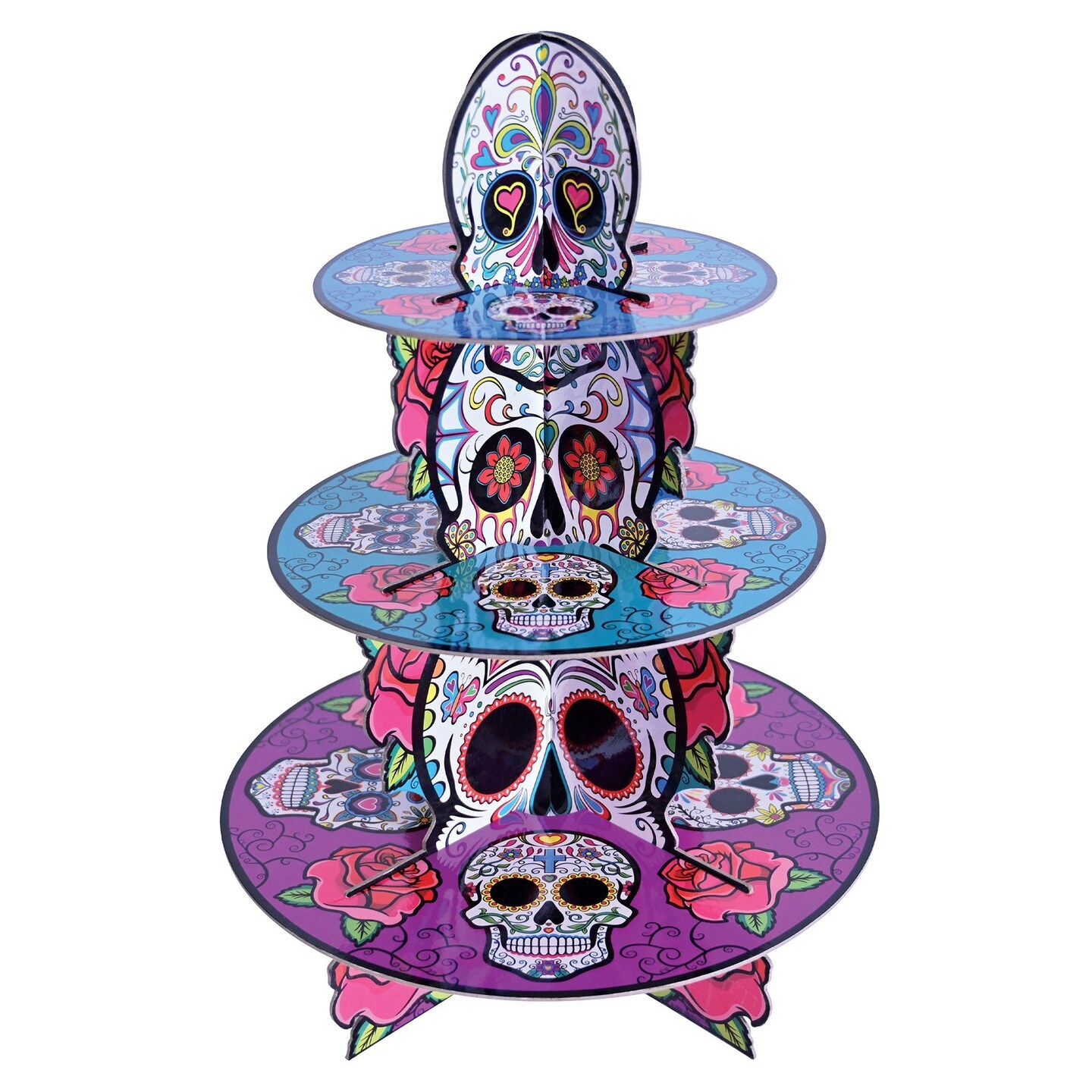 12 Pack Beistle Day Of The Dead Cupcake Stand