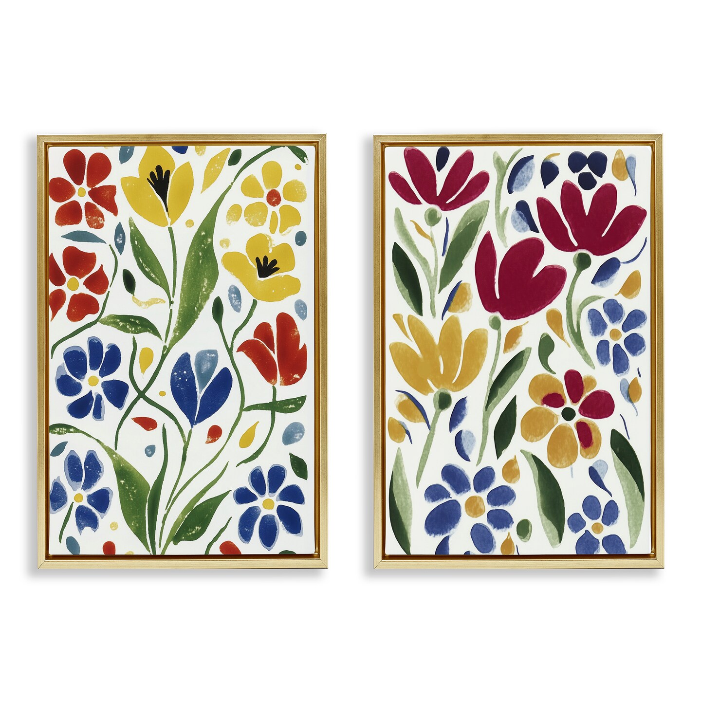 Stupell Industries Scandinavian Wild Flowers 2pc Floating Frame Set, design by Annabelle Hall