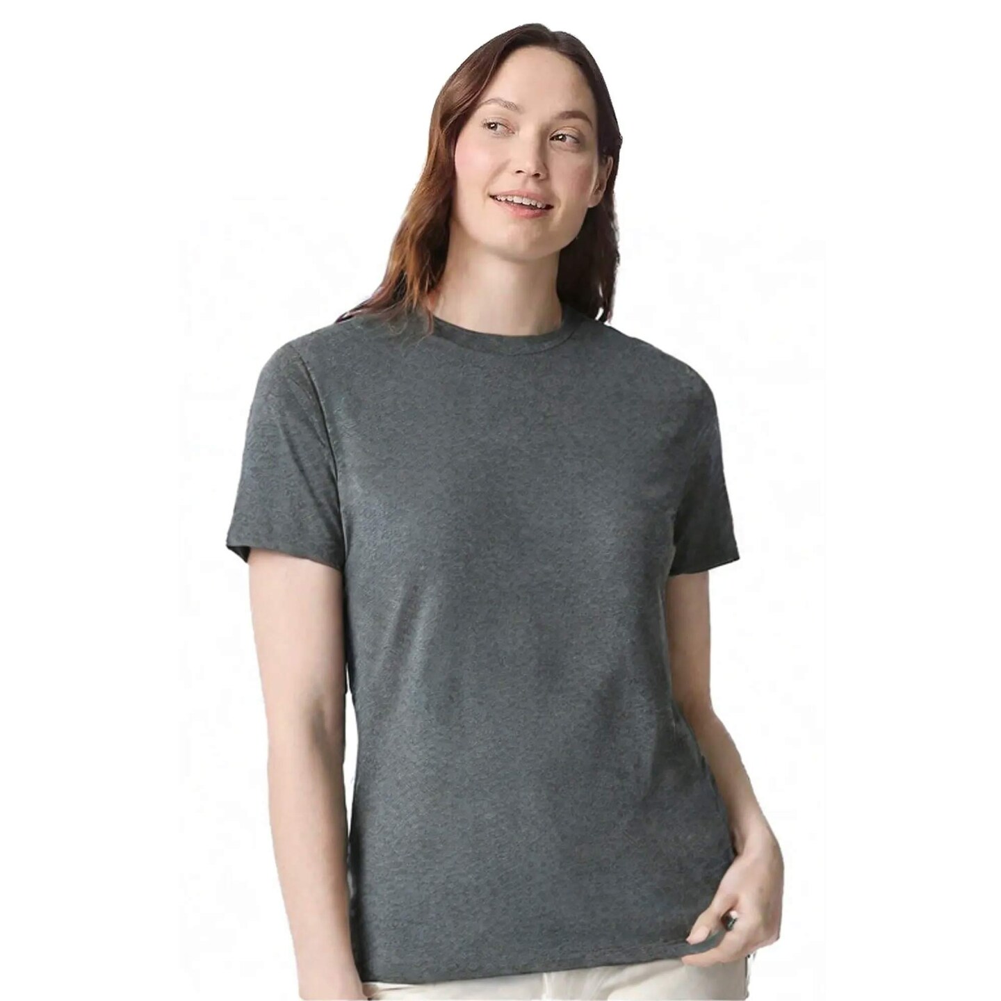 Gildan Heavy Cotton Crew Neck Short Sleeve T-Shirt 100% Cotton for Work Layering & Custom Printing