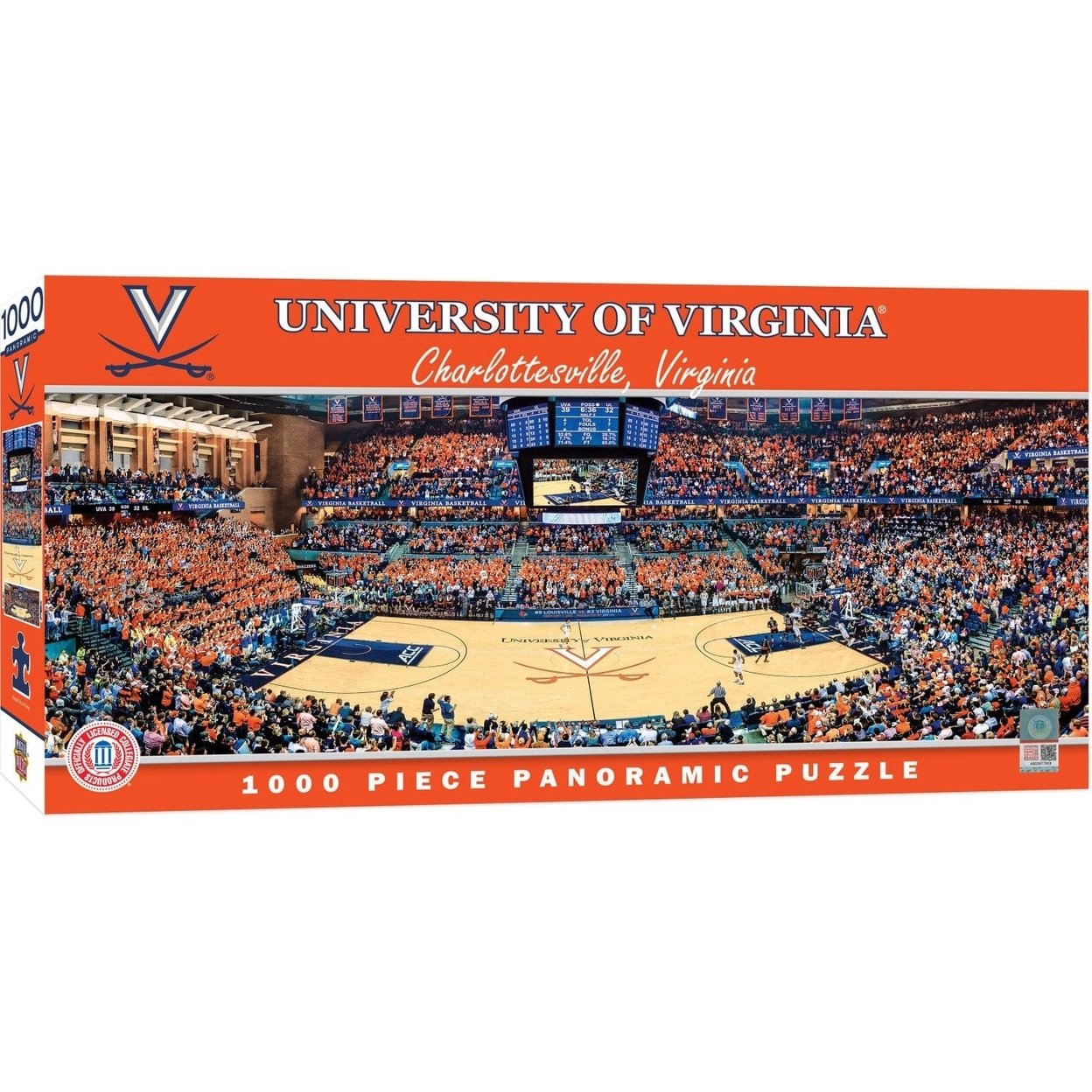 Virginia Cavaliers 1000 Piece Jigsaw Puzzle 13 X 39 Panoramic Detail Eco-Friendly