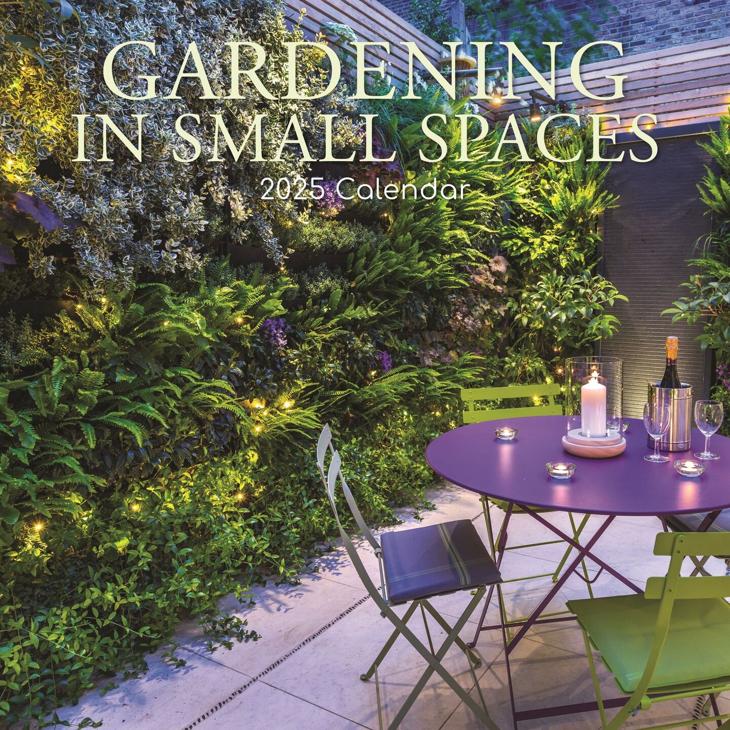 The Gifted Stationary 2025 Square Wall Calendar, Gardening in Small Spaces, 16-Month Floral Theme Hanging Calendar with 180 Reminder Stickers, Month Planner for Home, or Creative Spaces, 12x12 In