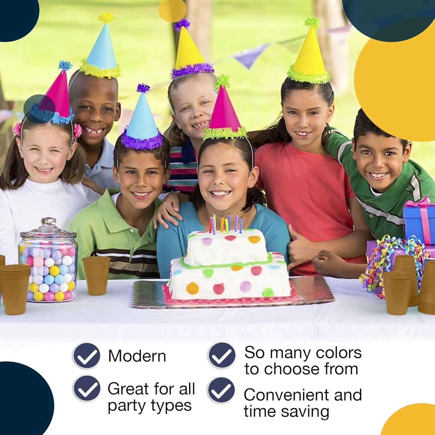 Exquisite Party Solids 12 Oz Plastic Cups – 100 Pack Disposable Cups for Parties & Events | Durable Plastic Party Cups | Bulk Drink Cups for Soda, plastic cup | Recyclable Disposable Cups for Everyday Use & Celebrations