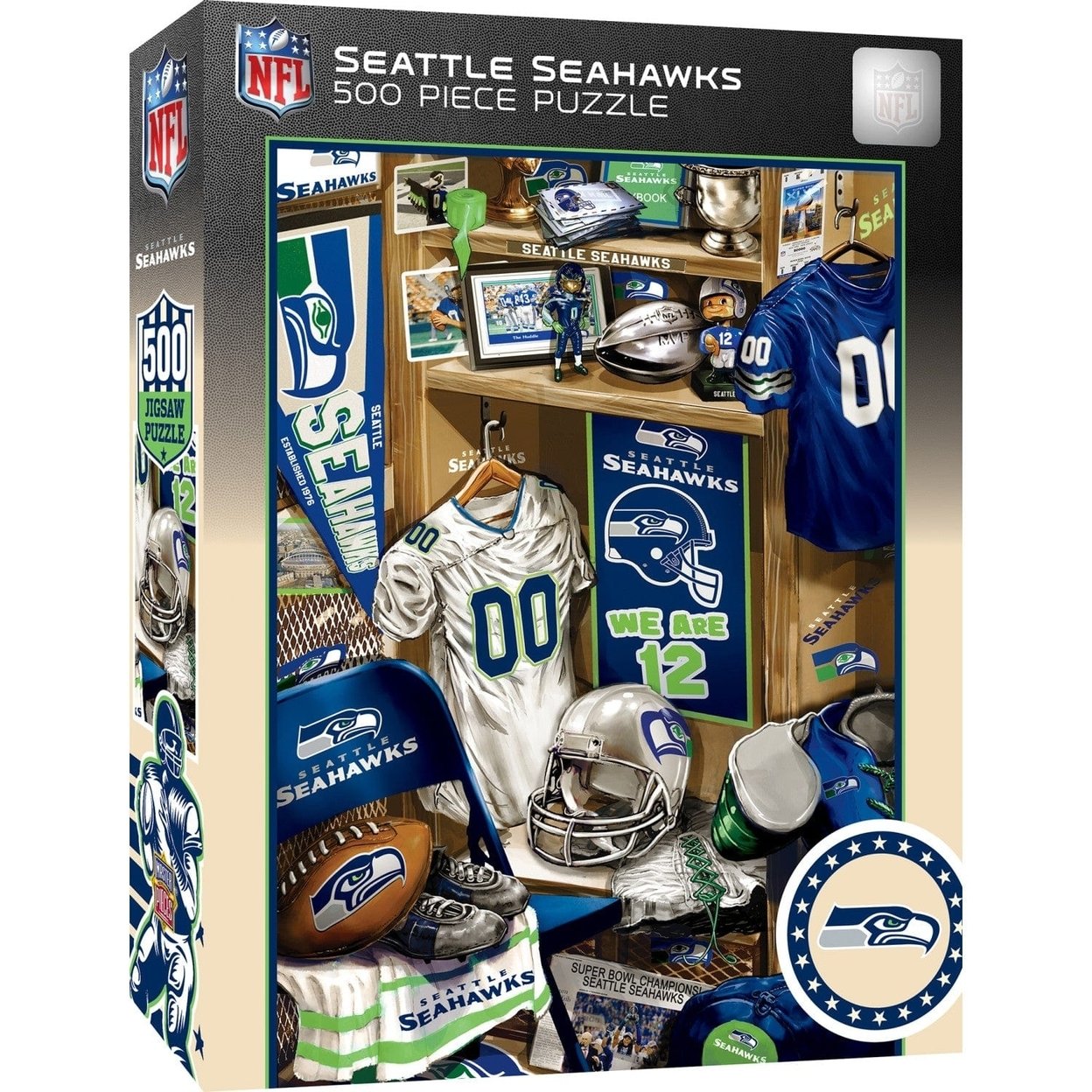 Seattle Seahawks 500 Piece Jigsaw Puzzle Masterpieces Sports Team Game Night