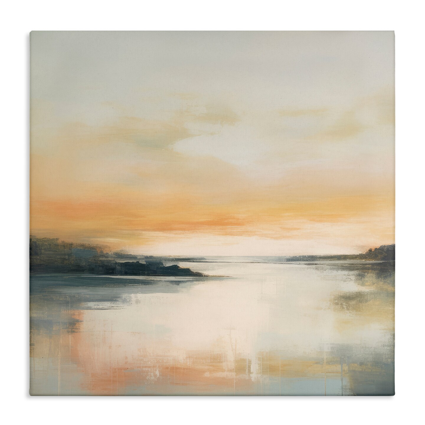 Stupell Industries Clear Sunset on Lake Canvas Wall Art Design by Irena Orlov