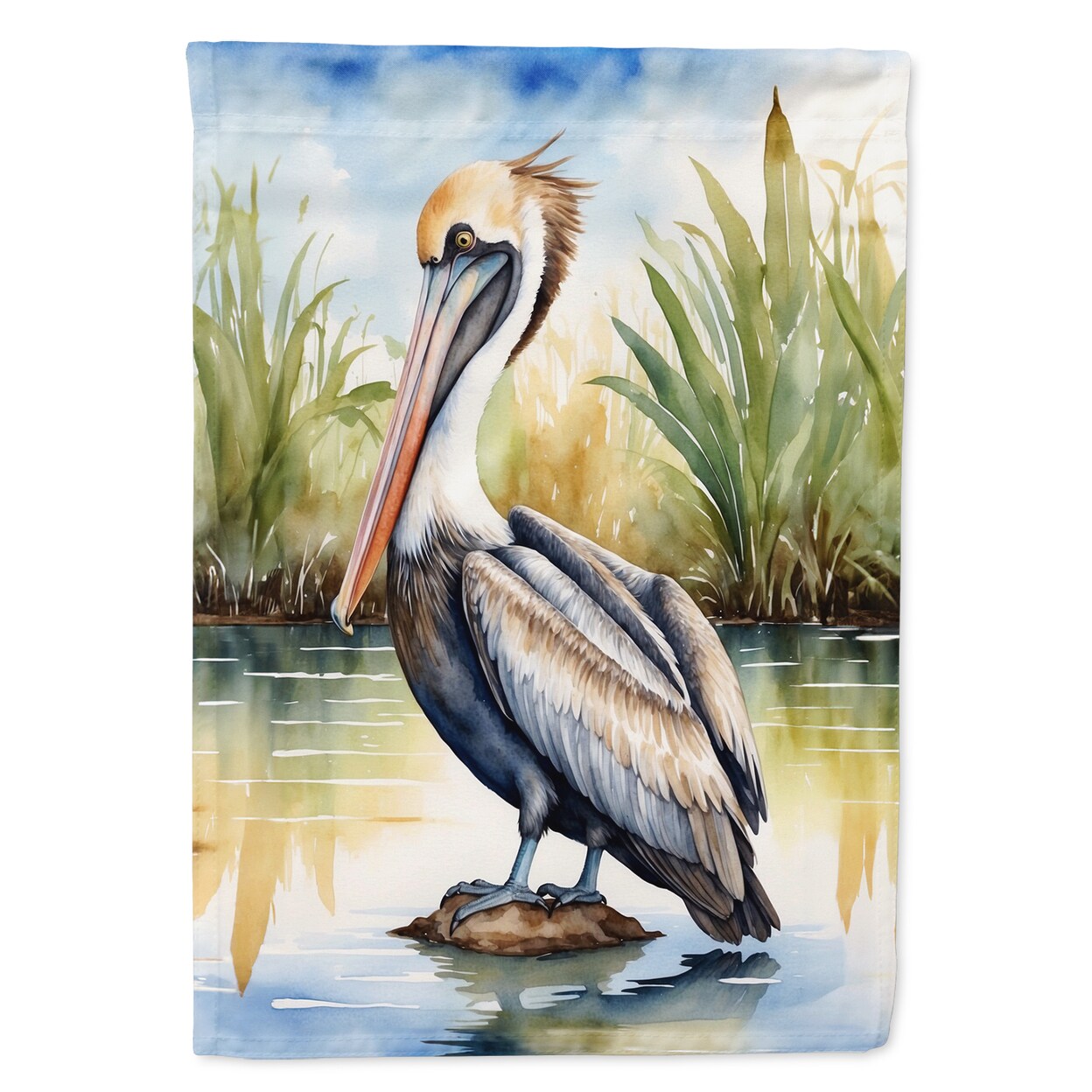 Louisiana Brown Pelican Garden Flag