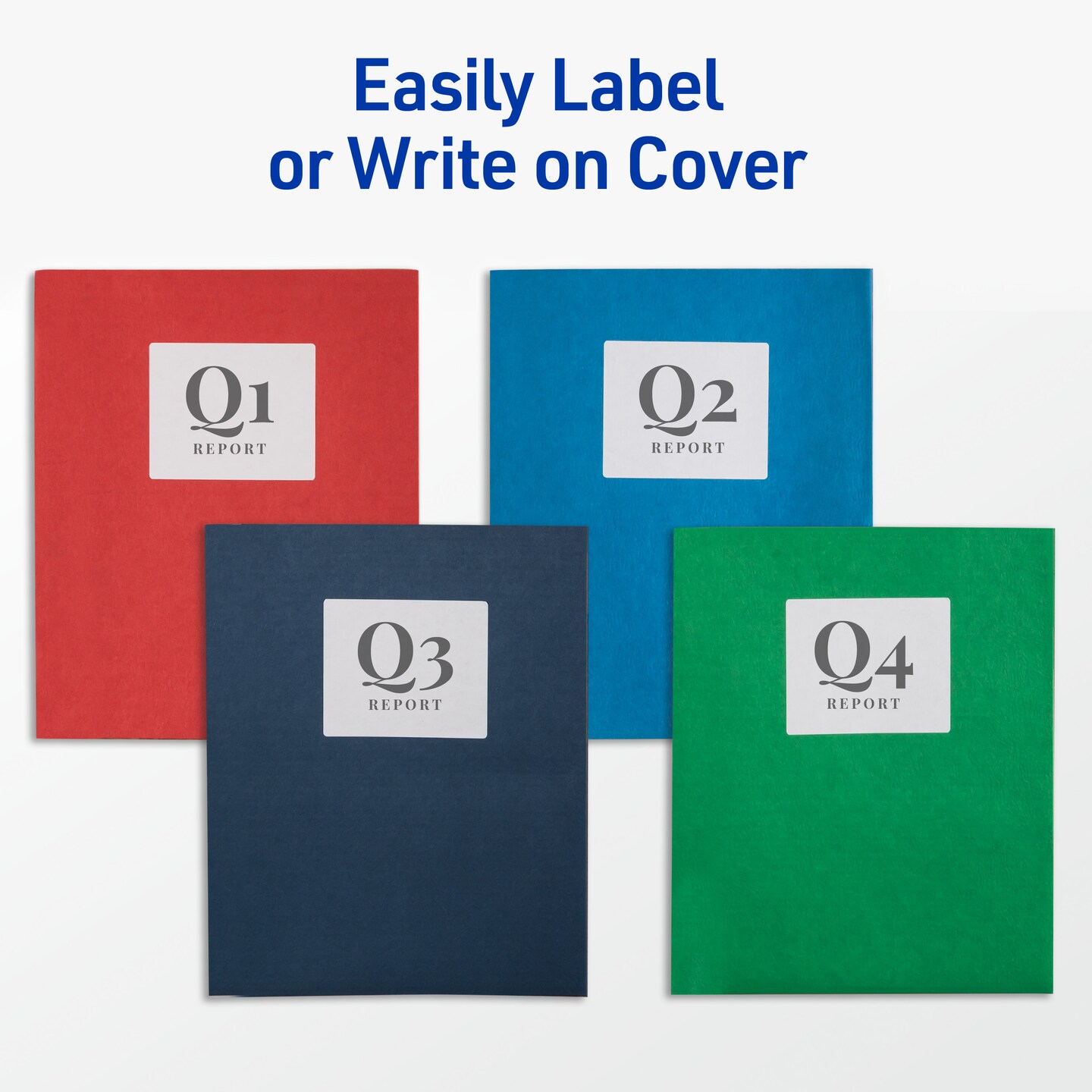 Avery Two Pocket Folders with 3 Prong Fasteners, Holds 70 Sheets, 25 Red Folders (47979)