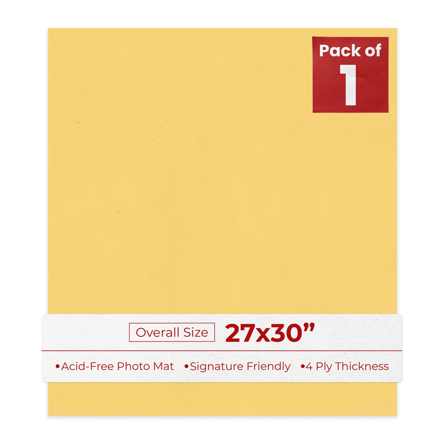 Light Orange 27x30 Uncut Mat Board - Blank Sheets, No Opening, Color ...
