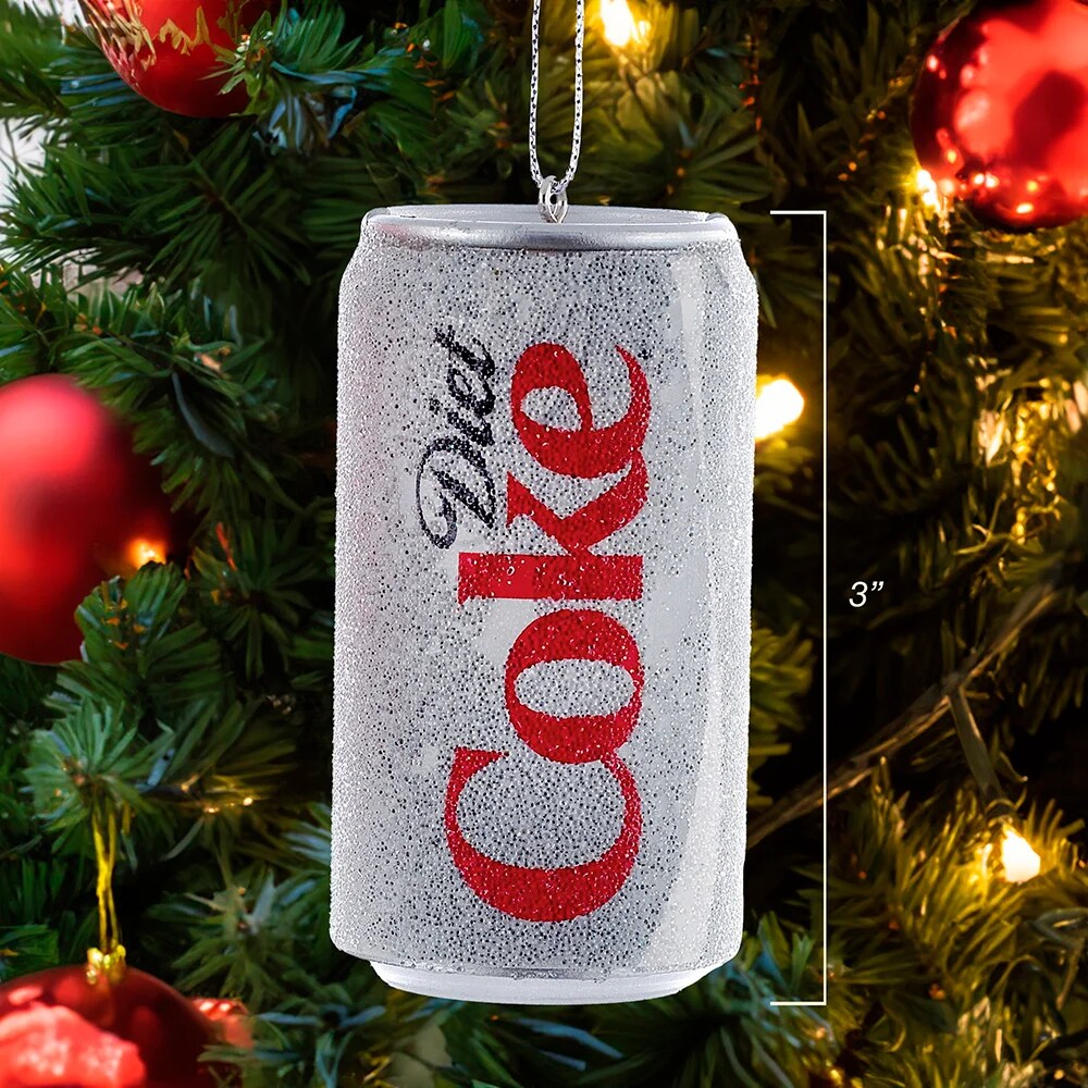3&#x22; Frosty Diet Coke Can Ornament