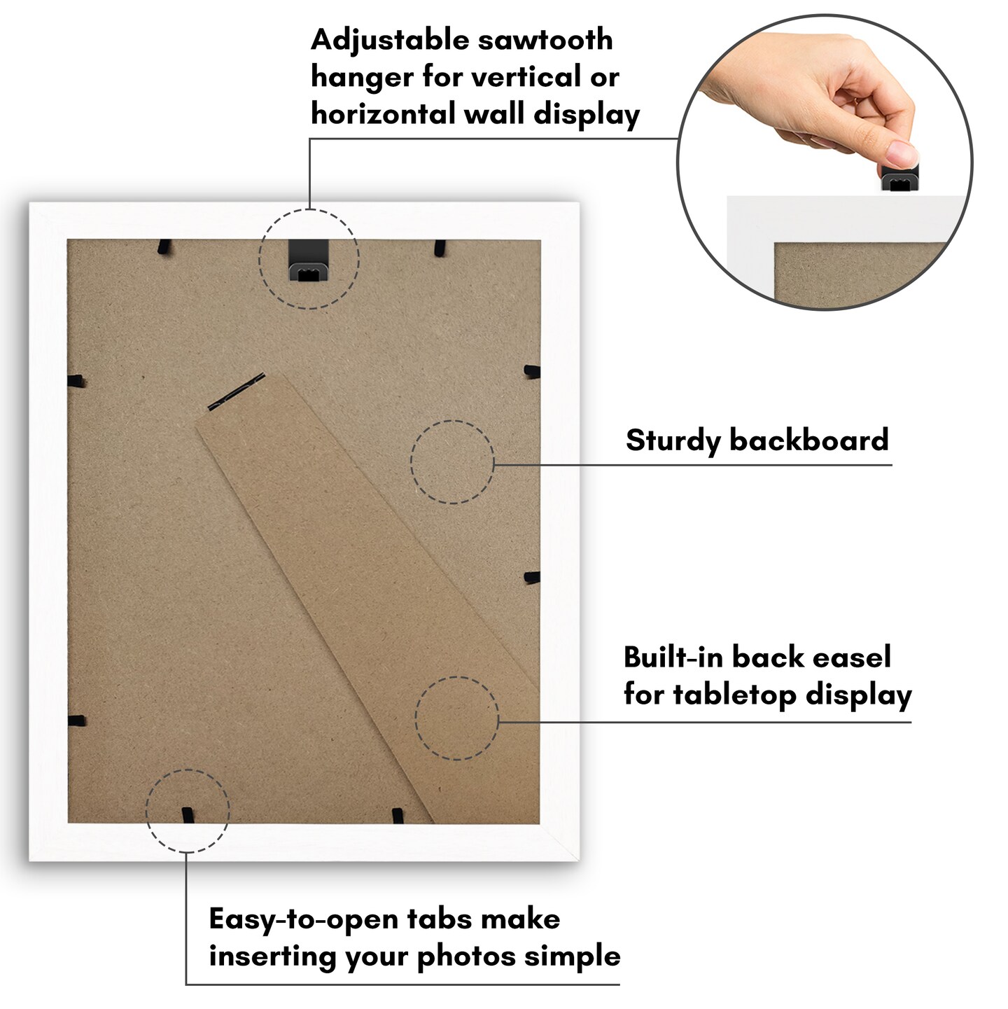 Americanflat Picture Frame with Arch-Shaped Mat - Ideal for Any Room, Living Rooms, Dorm Room