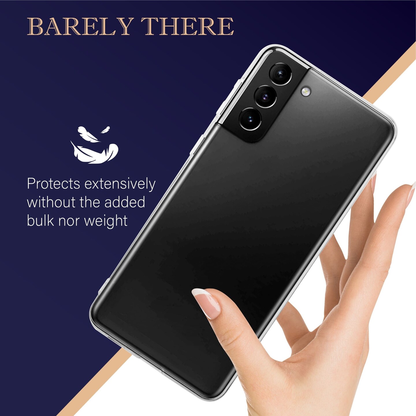 Insten Clear Case For Samsung Galaxy S21 Plus 5G 6.7 inch Soft TPU Phone Case, Shock Absorbing Anti-Scratch Protective Cover