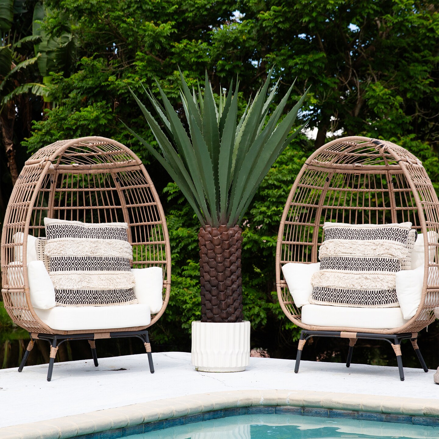 Nearly Natural Large Agave Artificial Plant - 6&#x27; - Green