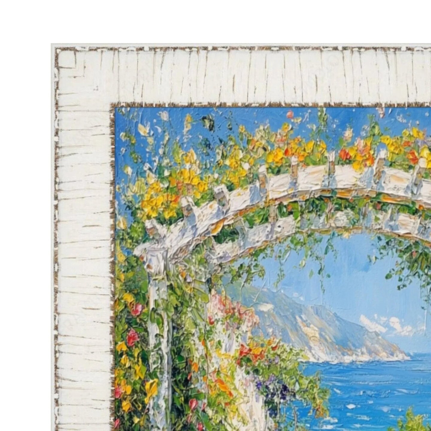 White Birch Wood Scoop Picture Frame 11x16 frame