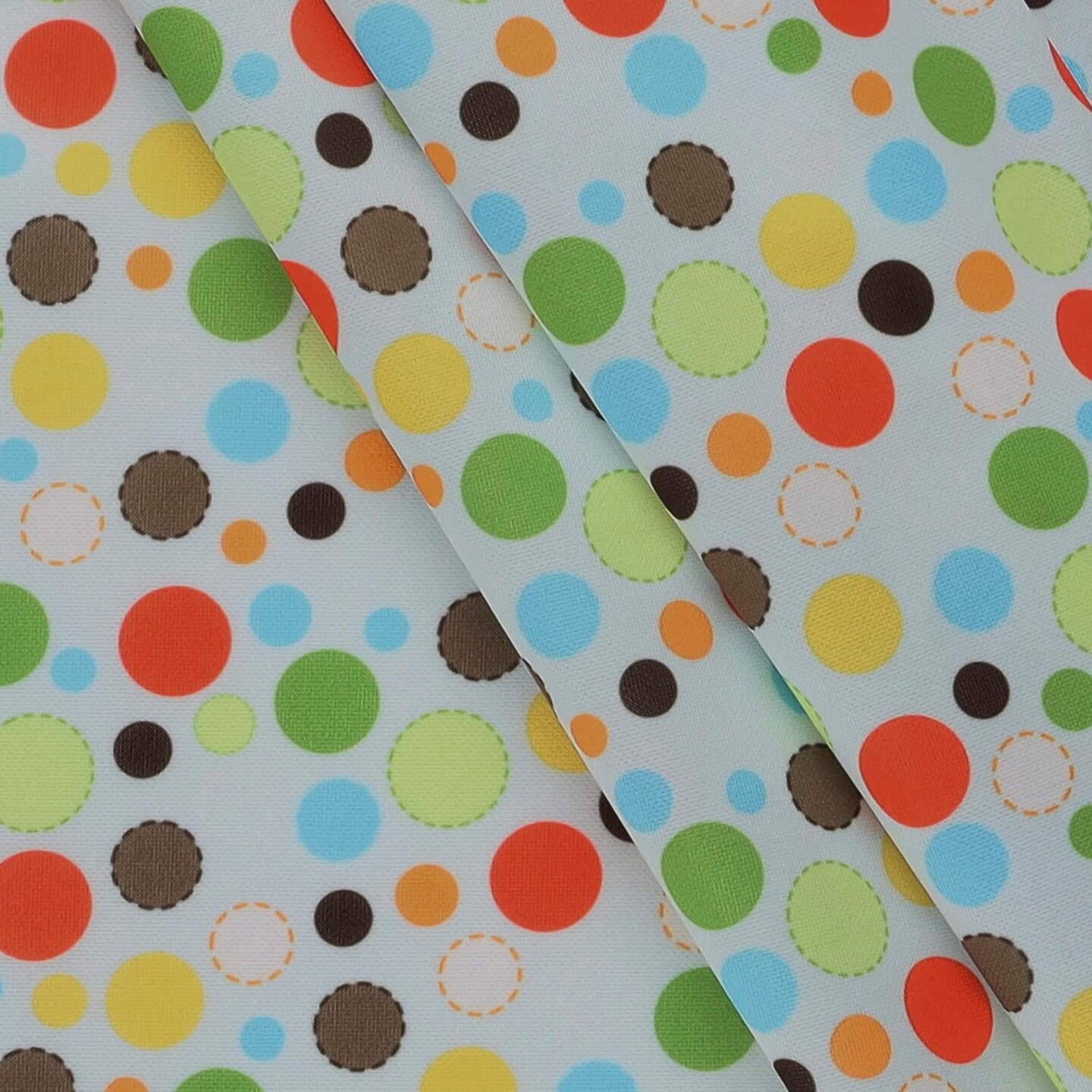 Mook Fabrics Multi Dot Printed PUL Fabric [60 in. Wide] - By The Yard