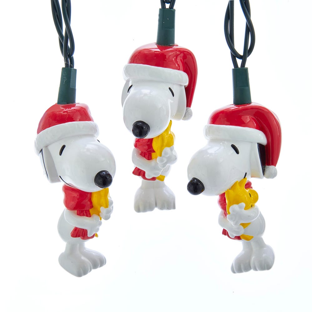 Peanuts© LED Snoopy and Woodstock Light Set - 9 Feet - 10 Lights