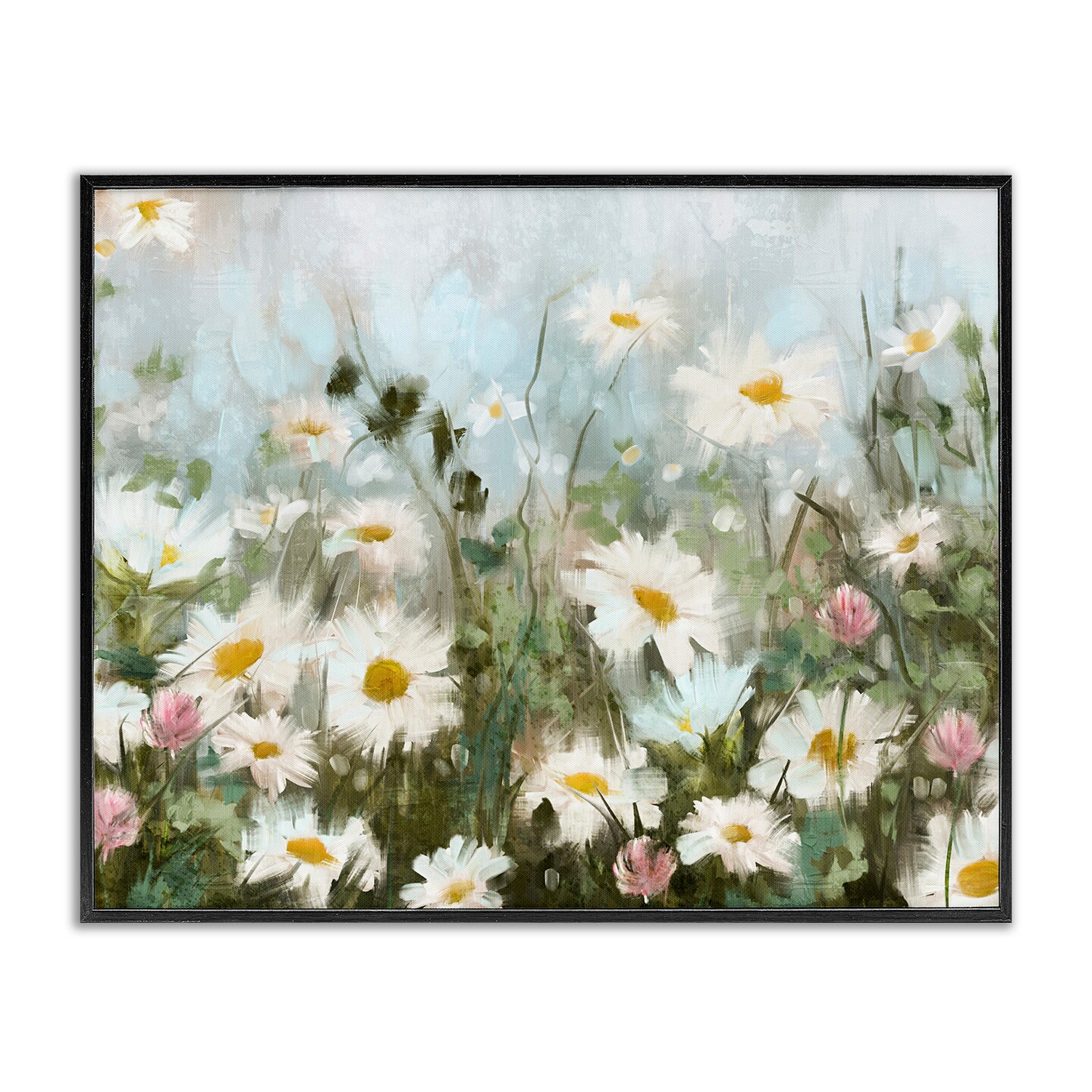 Stupell Industries Daisy Field Painting Framed Giclee Art