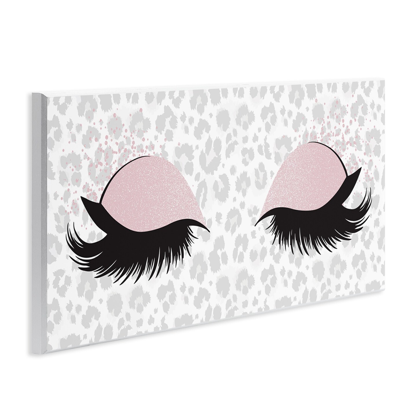 Stupell Industries Glam Makeup Leopard Pattern Wall Plaque Art