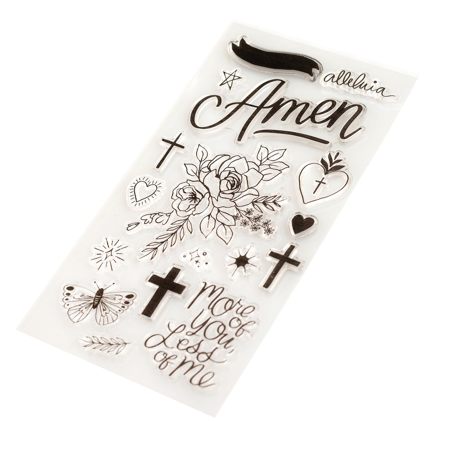 Creative Devotion Draw Near Clear Stamps 17/Pkg-Icon & Phrase