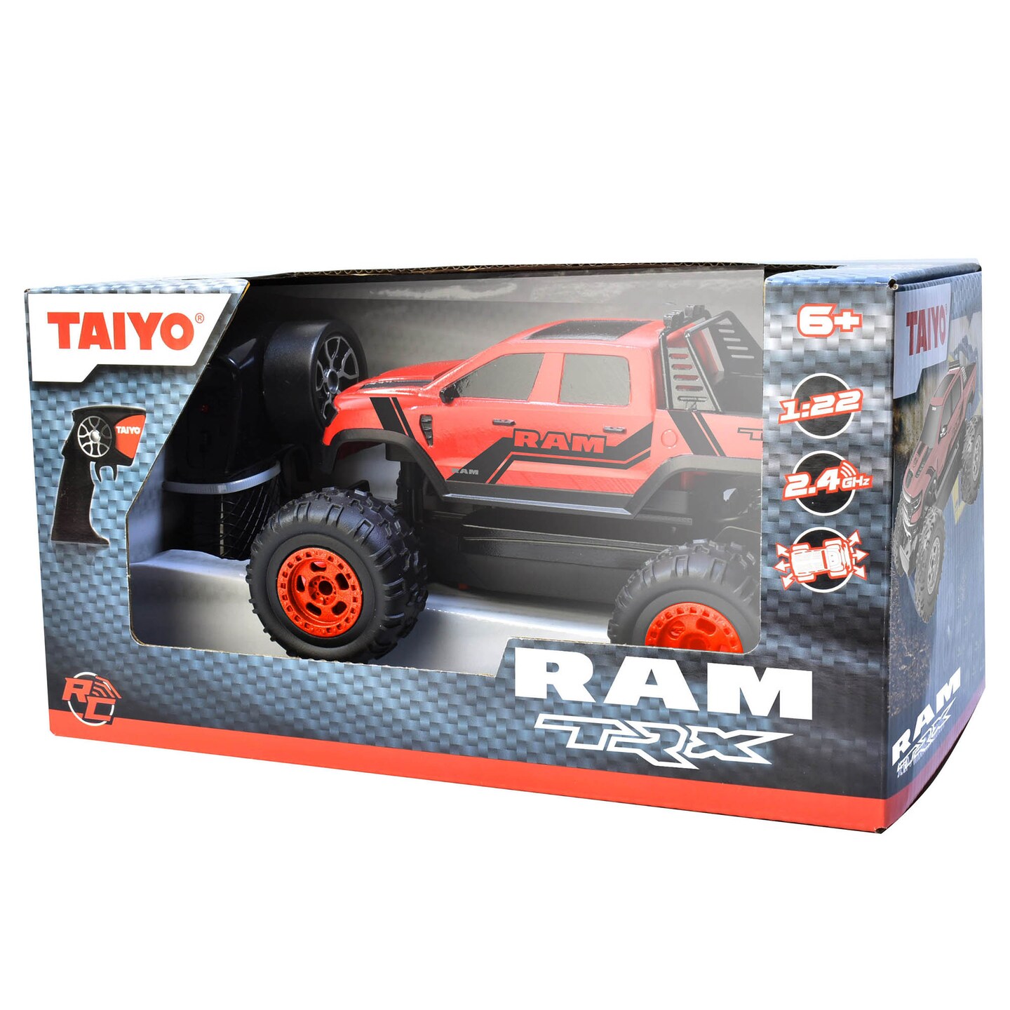Taiyo: Ram TRX Pickup Truck 1:22 Scale R/C Vehicle in Red