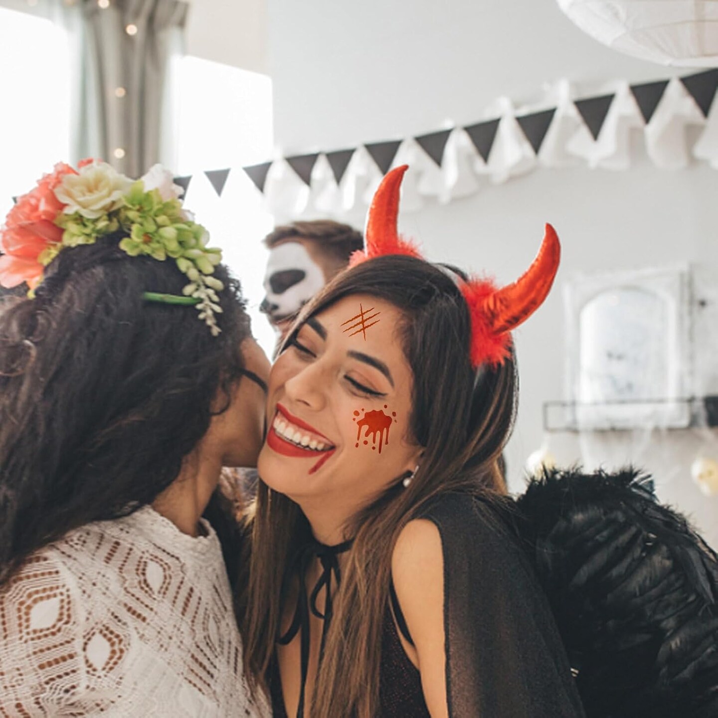 32 Pcs Halloween Face Painting Stencils(Custom)