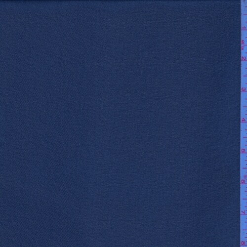 Navy Blue Mini Grid Chiffon Fabric By the Yard