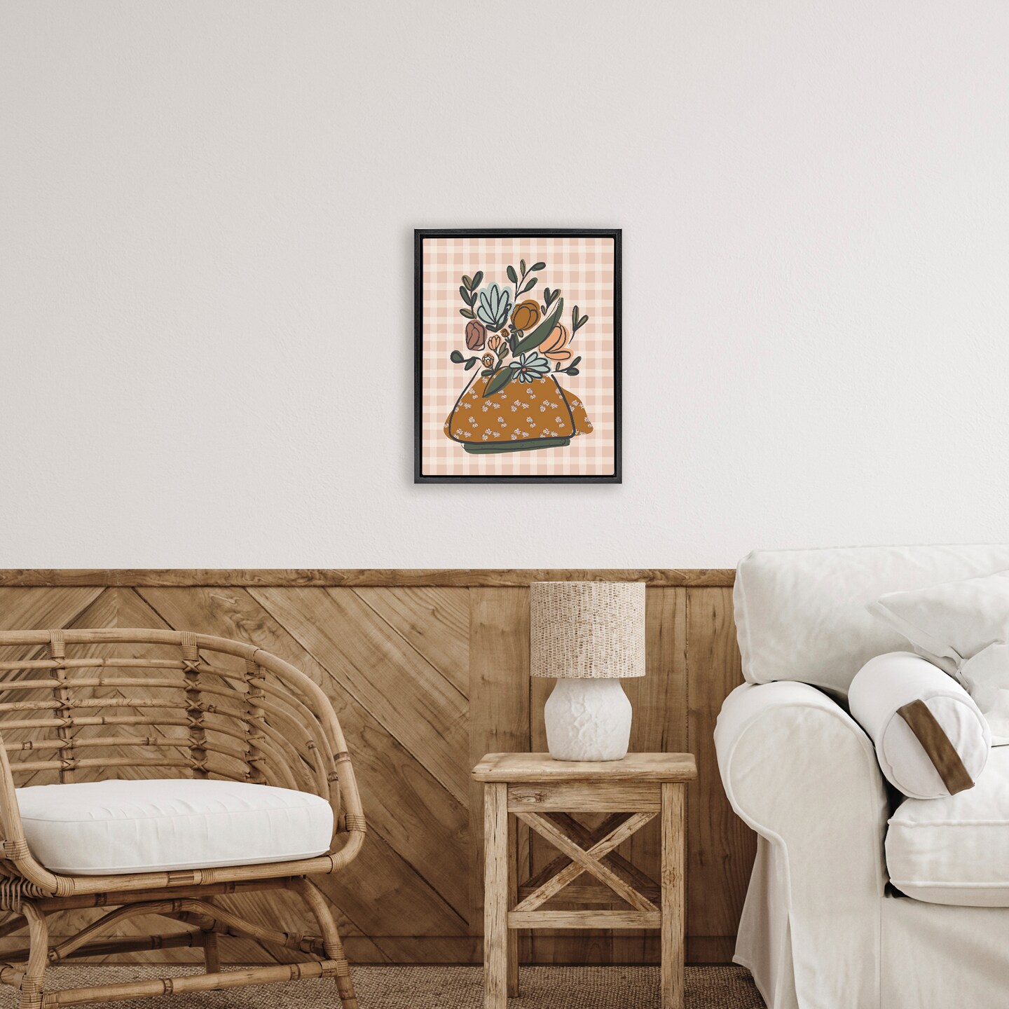 Stupell Industries Piano Room Florals Floating Frame, design by Beki Marquardt