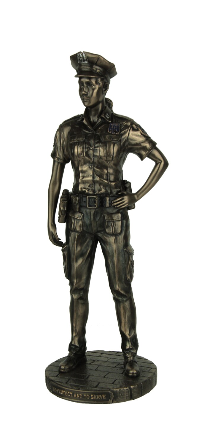 Police Woman To Protect and Serve Police Officer Tribute Statue