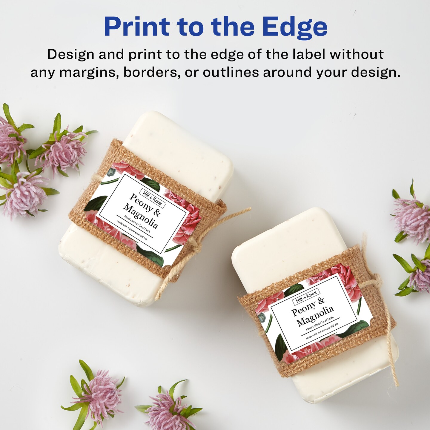 Avery Durable Waterproof Rectangle Scalloped Labels with Sure Feed, 2" x 3"