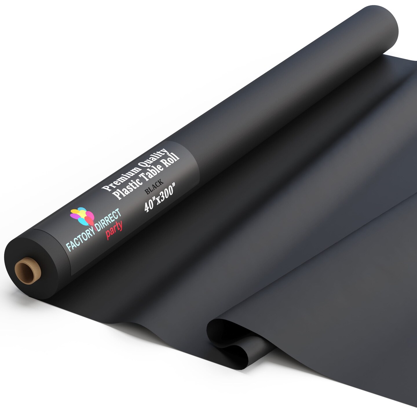 Exquisite Plastic Table Cover Roll – 40" x 300' Disposable Tablecloth Roll – Premium Thick 0.5 MIL Plastic Banquet Roll – Party Table Cover Roll for Events & Catering