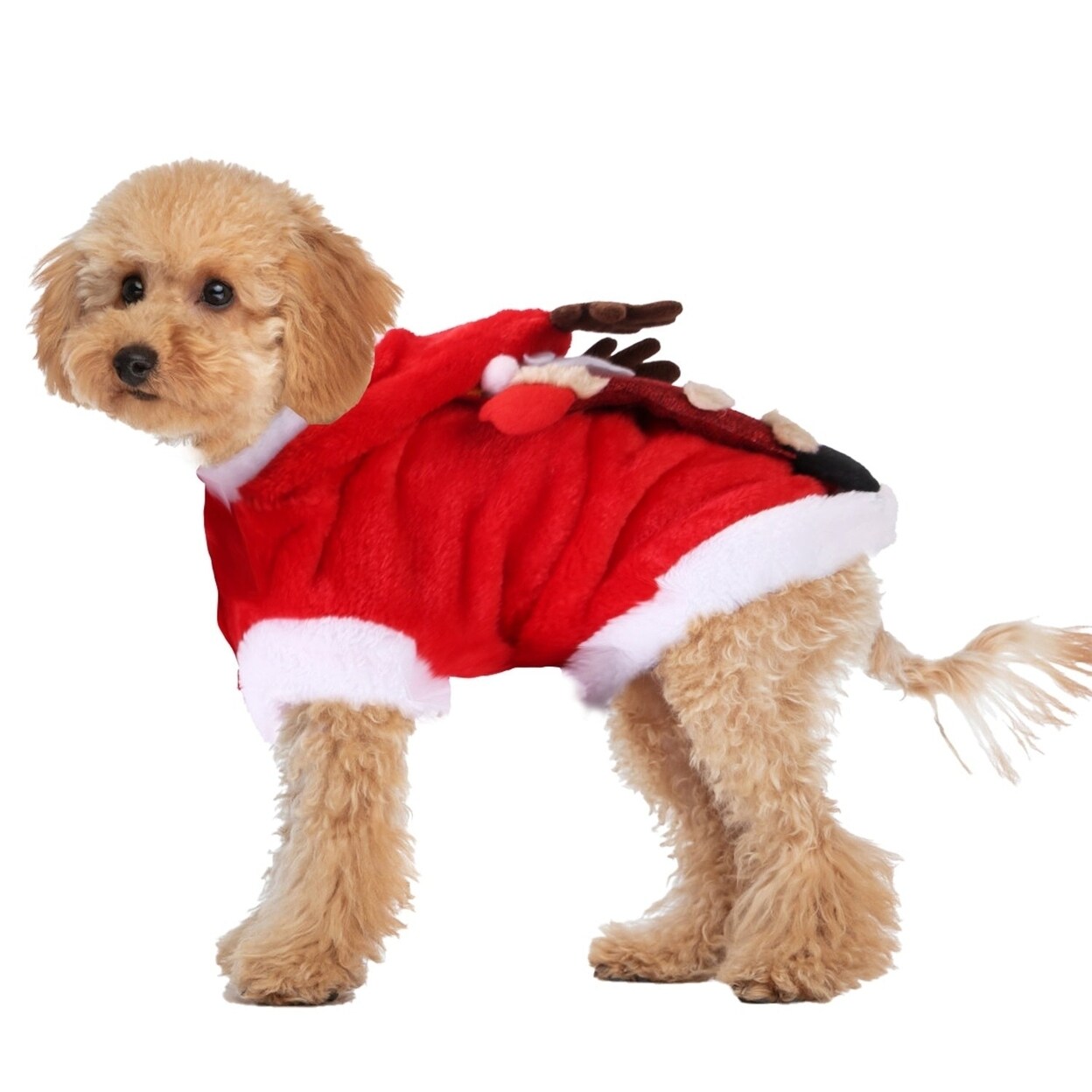 Pet Christmas Clothes Santa Claus Reindeer Antlers Costume Winter Outfit Year Coat Michaels