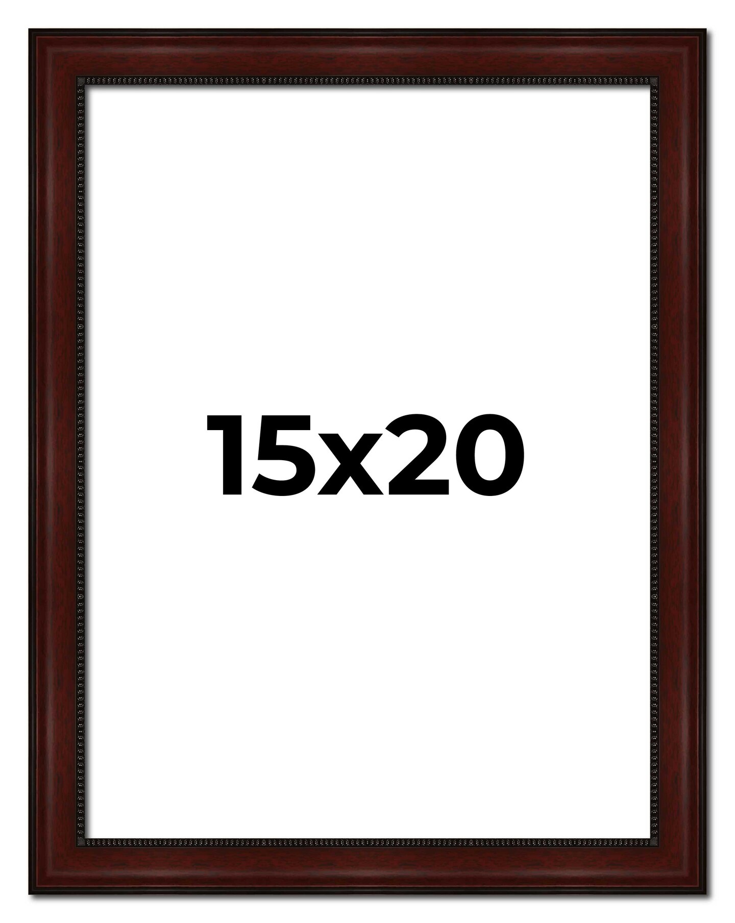 Distressed Brown Picture Frame - UV Acrylic, Foam Board Backing, Hanging Hardware