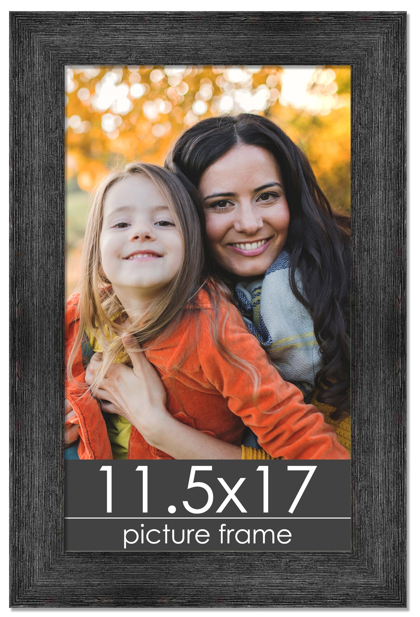Contemporary Black Picture Frame - UV Acrylic, Foam Board Backing