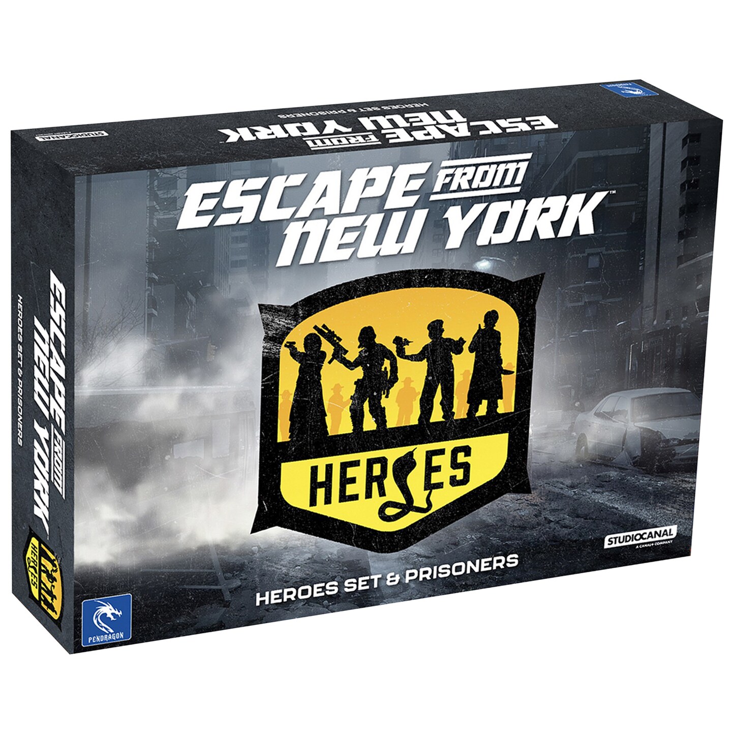 Pendragon Studios: Escape from New York: Heroes set strategy board game expansion, Ages 14+,  1-5 players, 60  min