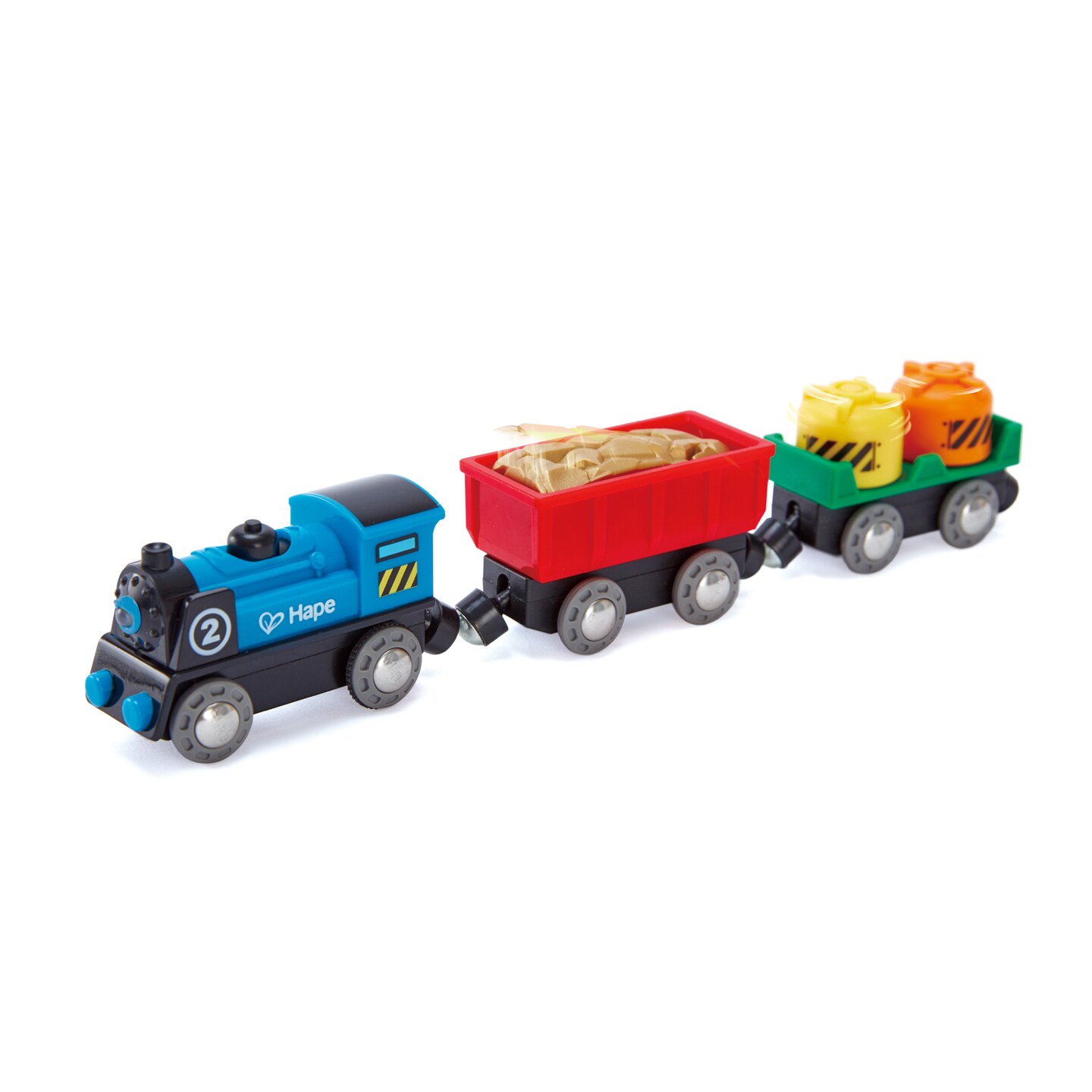 Hape Rolling-Stock Wooden Train Set, Battery Operated