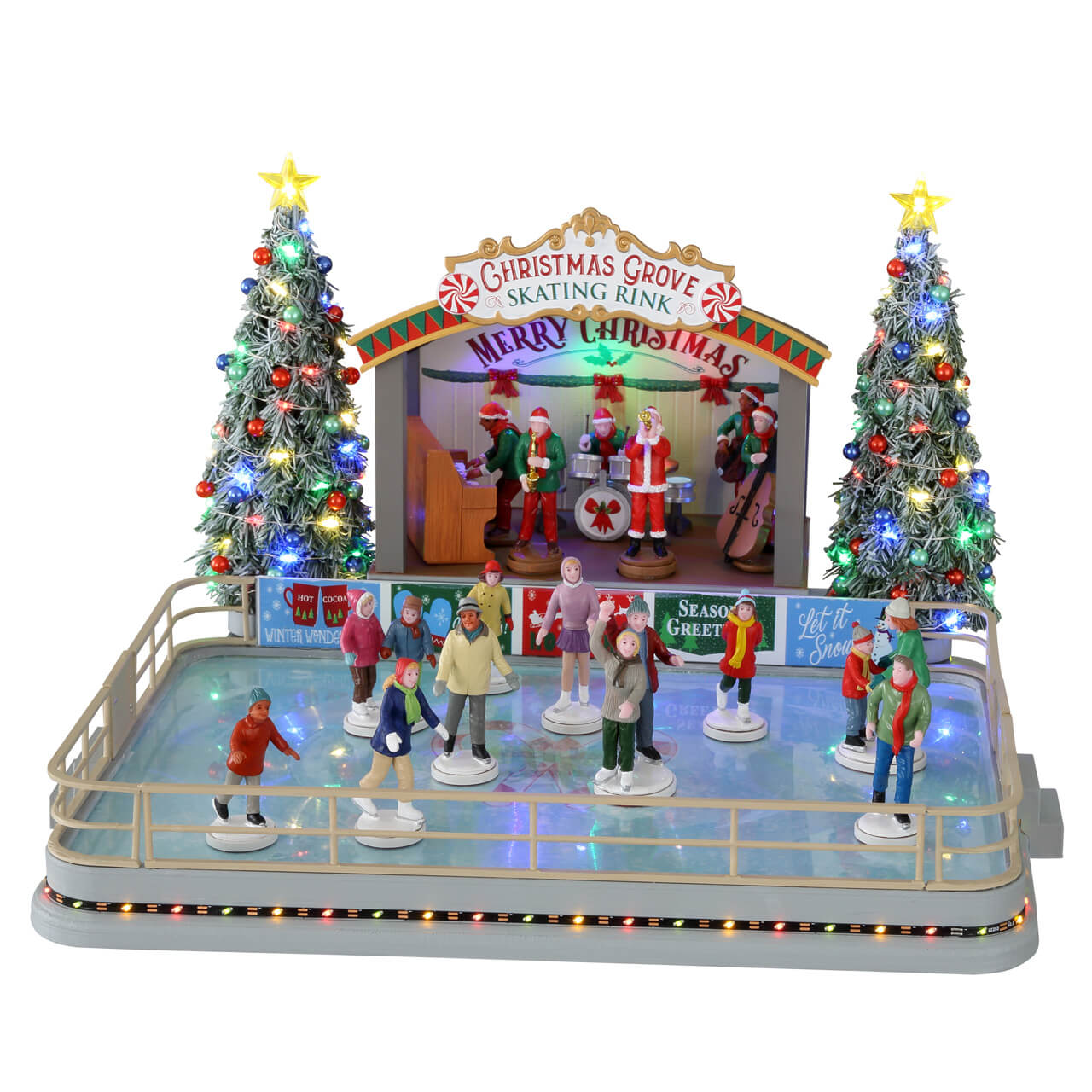 LEMAX Christmas Grove Skating Rink, with 4.5V Adaptor #14870