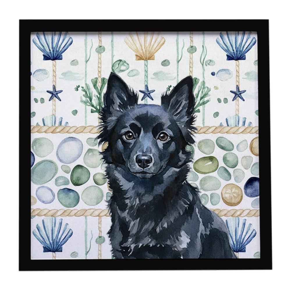 Edge Collections - 8" x 8" - Multicolor - Framed Wall Art Coastal Metal Print - 1 Piece