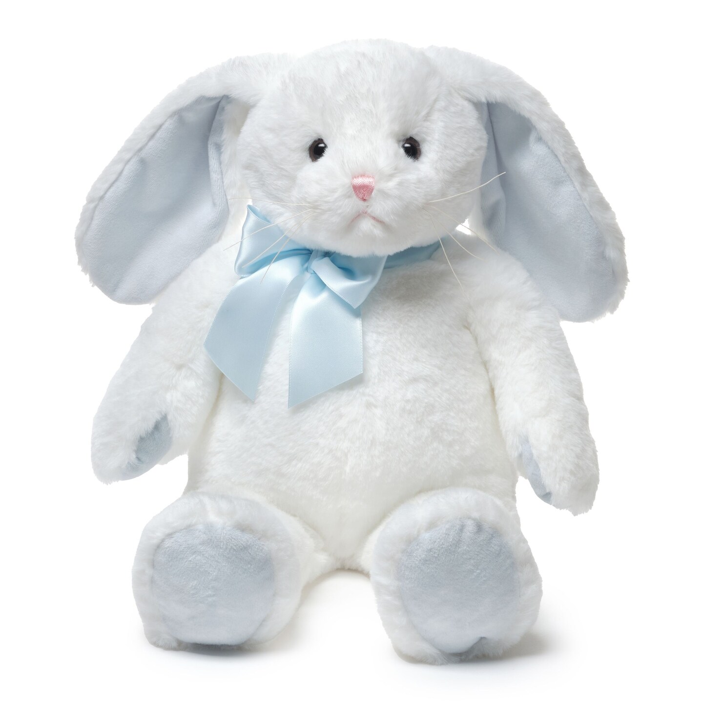 Bearington Floppy The Stuffed Easter Animals, 16 Inch Blue Bunny Stuffed Animal