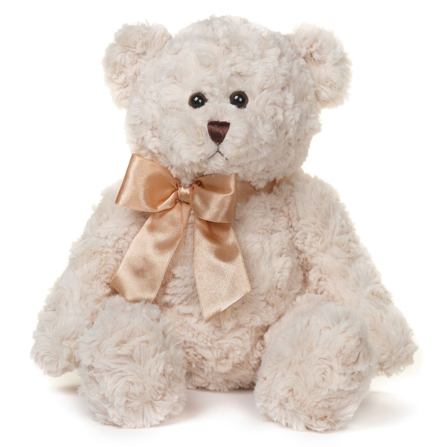 Bearington Huggles, 16 Inch Creamy White Teddy Bear Stuffed Animal, Makes a Great Gift for Birthday, Anniversary, Holiday, or Graduation