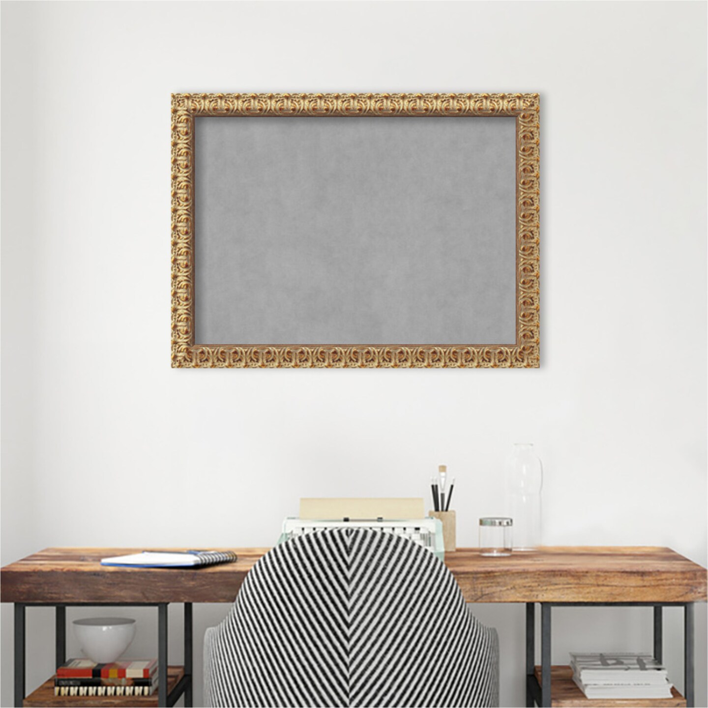 Florentine Gold Wood Framed Magnetic Board