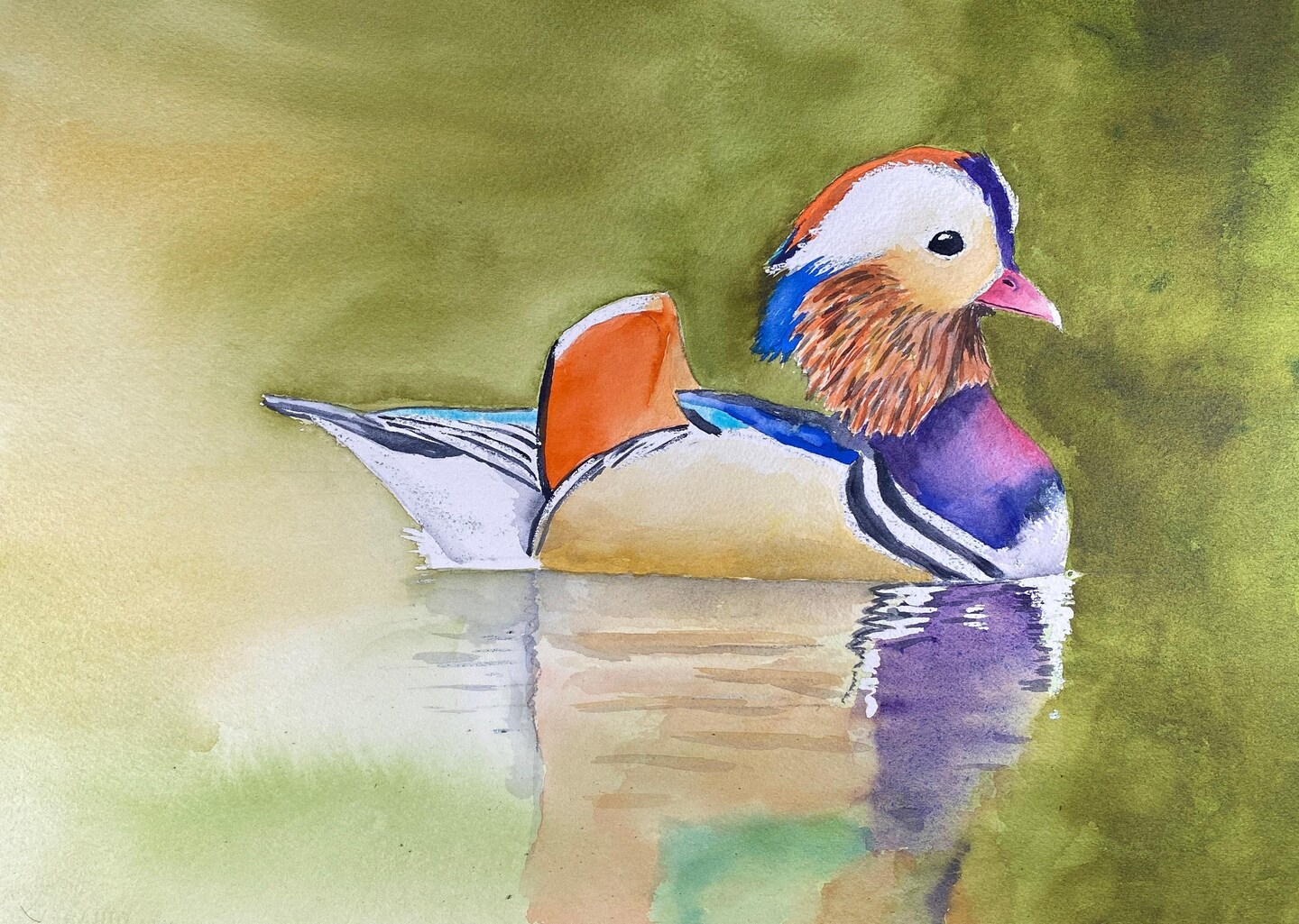 Mandarin Duck Print from Original Watercolor Painting | MakerPlace by ...