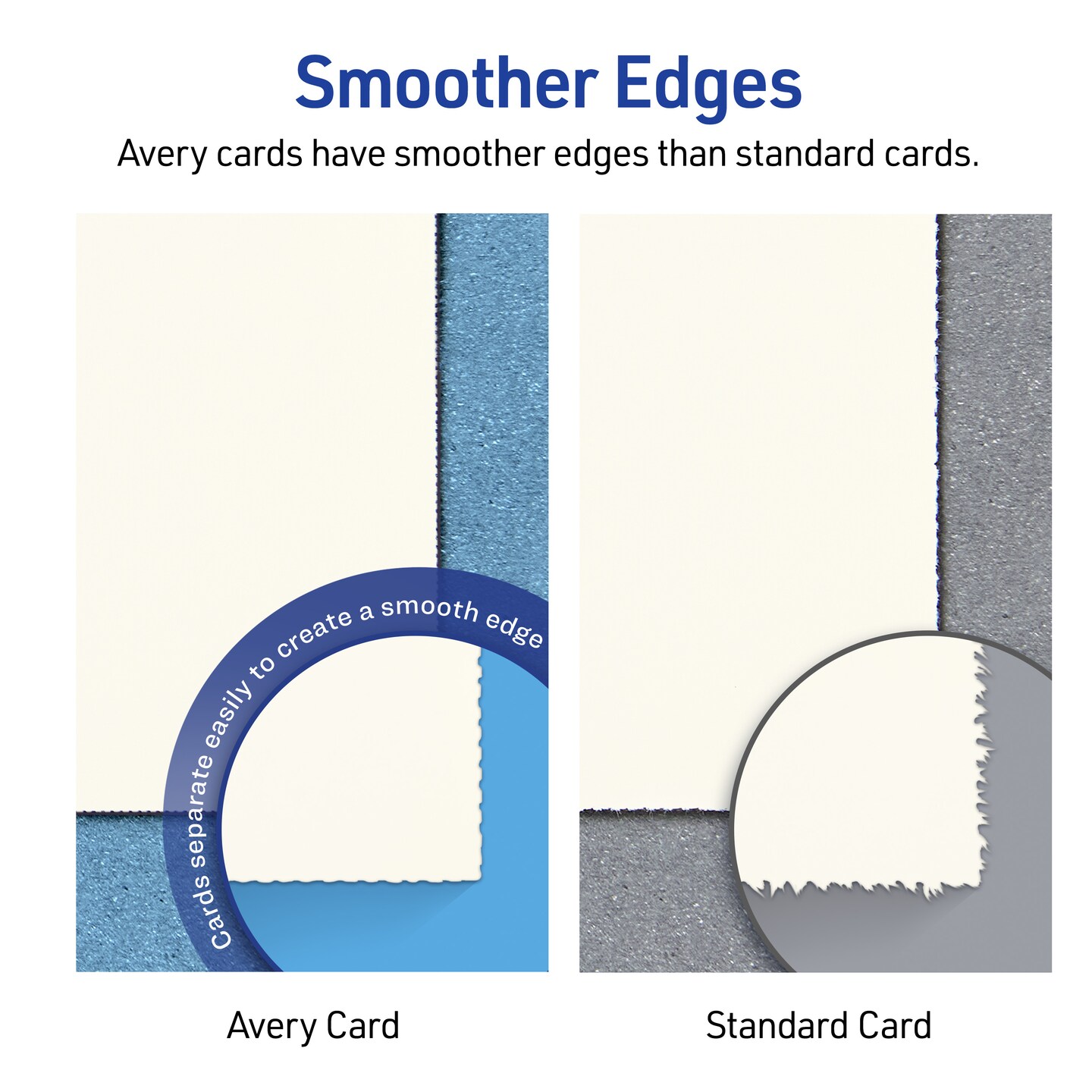 Avery Printable Tent Cards, 3.5&#x22; x 11&#x22;, Ivory with Embossed Border, 50 Blank Place Cards for Laser or Inkjet Printers (5915)