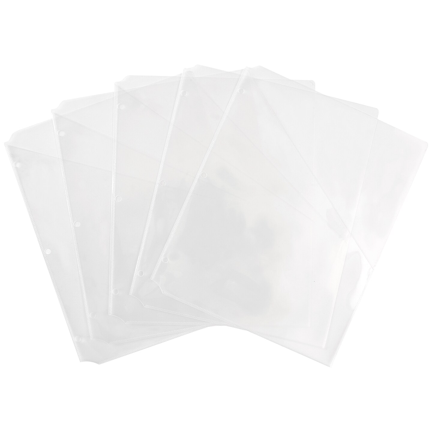 Avery Binder Pockets for 3 Ring Binders, Clear, for 8.5&#x22; x 11&#x22; Documents, Acid-Free and Archival-Safe, 15 Binder Folders Total (75296)