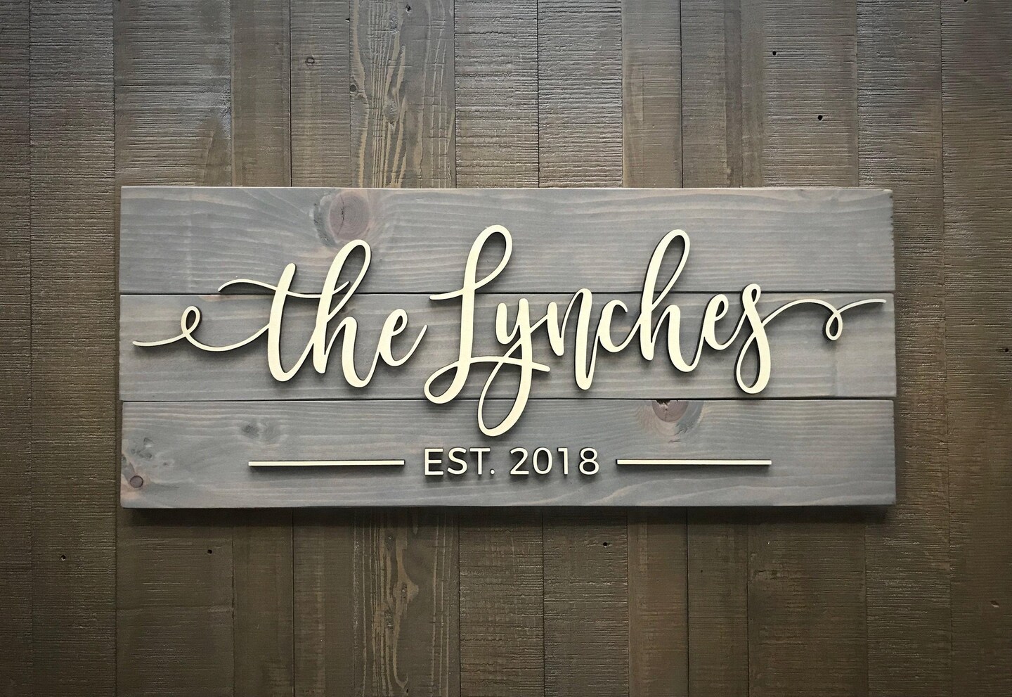 House Warming Gifts, Realtor Gift, Closing Gift, Wall Decor, Farmhouse Sign, Name Sign, Engagement Gift, Wedding Gift, New Home product 2