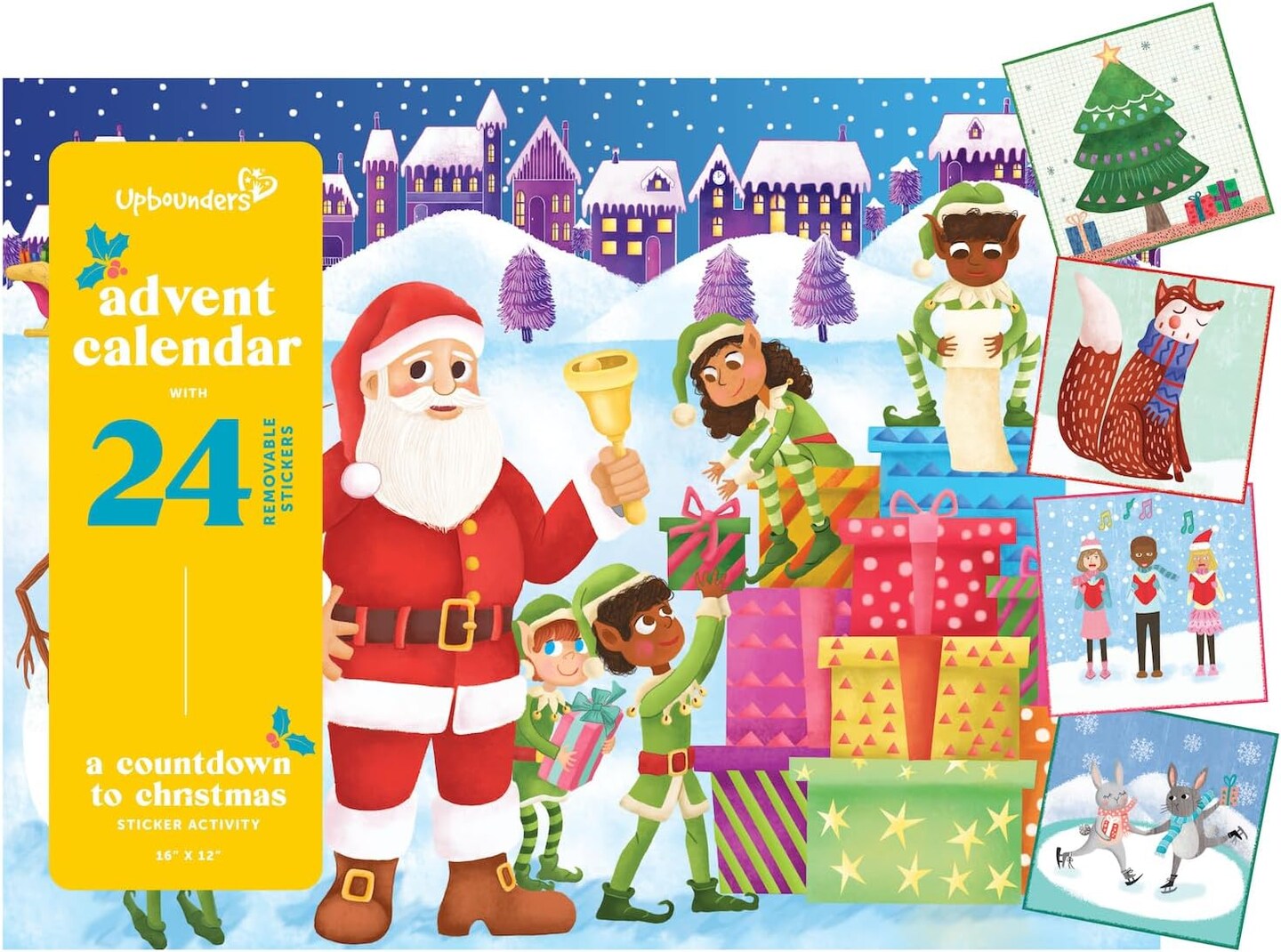 Little Likes Kids: Advent Calendar for Kids | Fun Countdown to Christmas Activity | 24 Beautifully Illustrated Reusable Holiday Stickers (Multicultural)