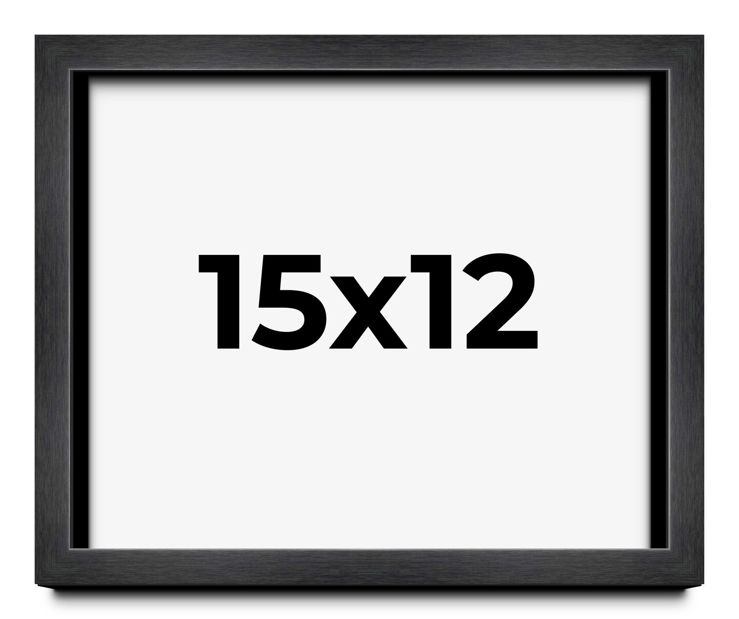 Shadow Box 1" Depth Grey Picture Frame - UV Acrylic, Backing Board, Hanging Hardware