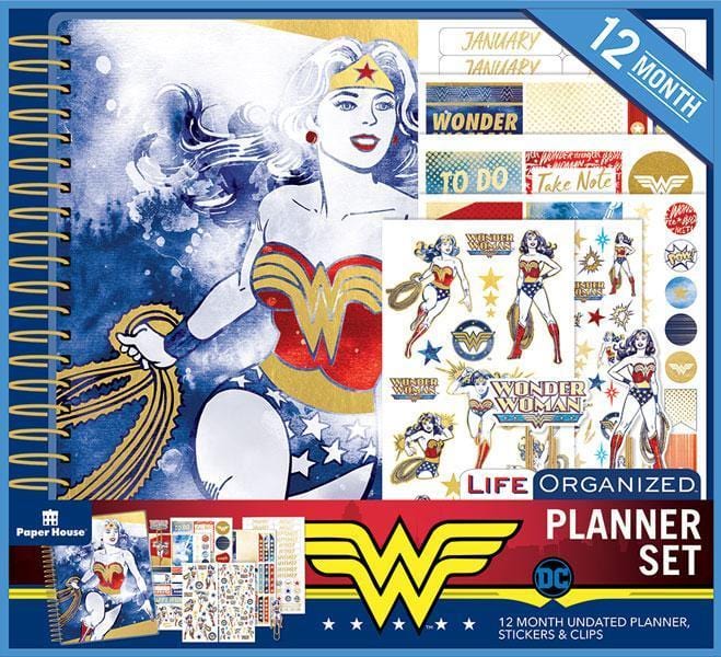 Weekly Planner Set - 12 Month Undated Wonder Woman Planner Set