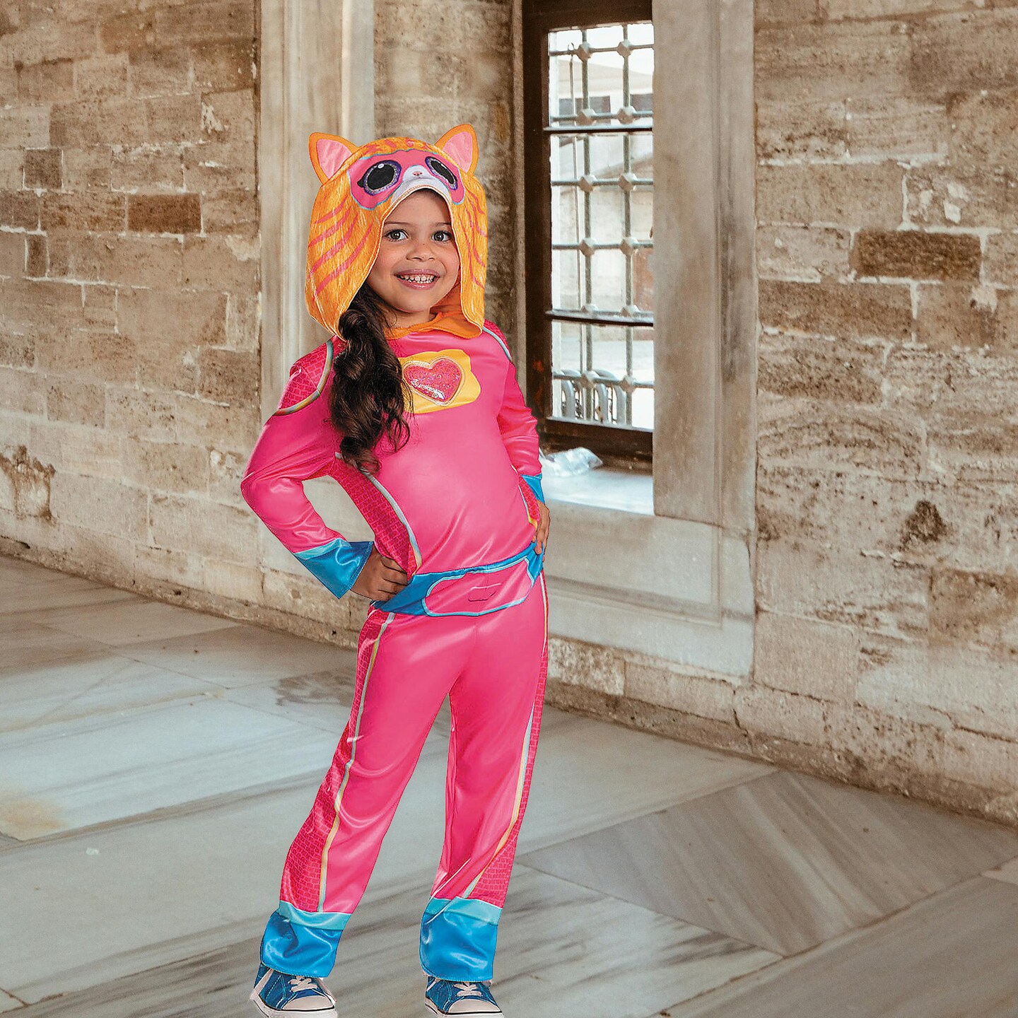 Toddler Super Kitties Ginny Costume Hooded Jumpsuit from Disney Junior